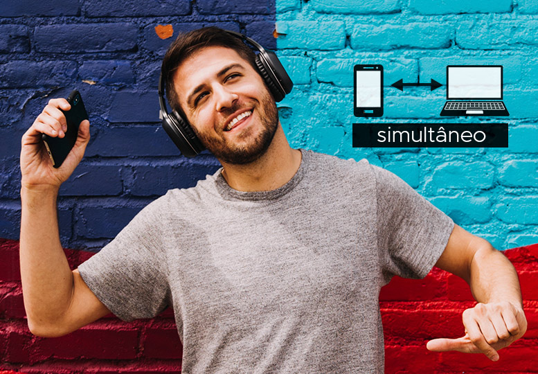 fone com conexão simultânea